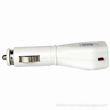 In-car Charger, Two USB Outputs (5V/1A and 5V/2.1A), Charge Smartphone, Tablet PC at the Same Time
